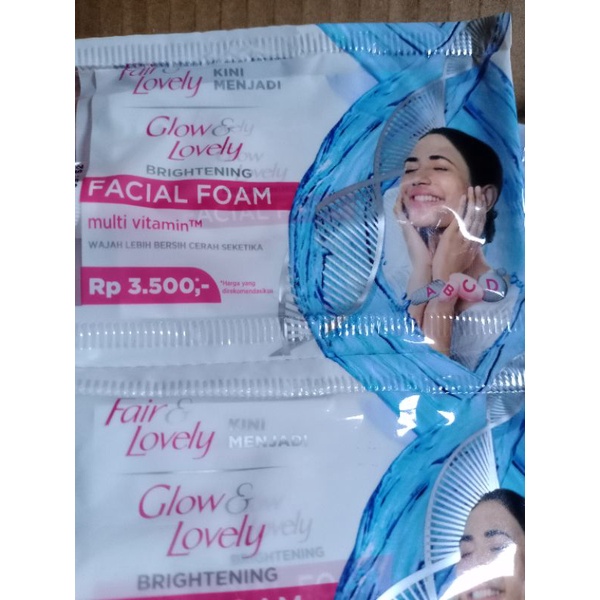 (sabun) FACIAL FOAM FAIR LOVELY // GLOW LOVELY FOAM SASET 8G