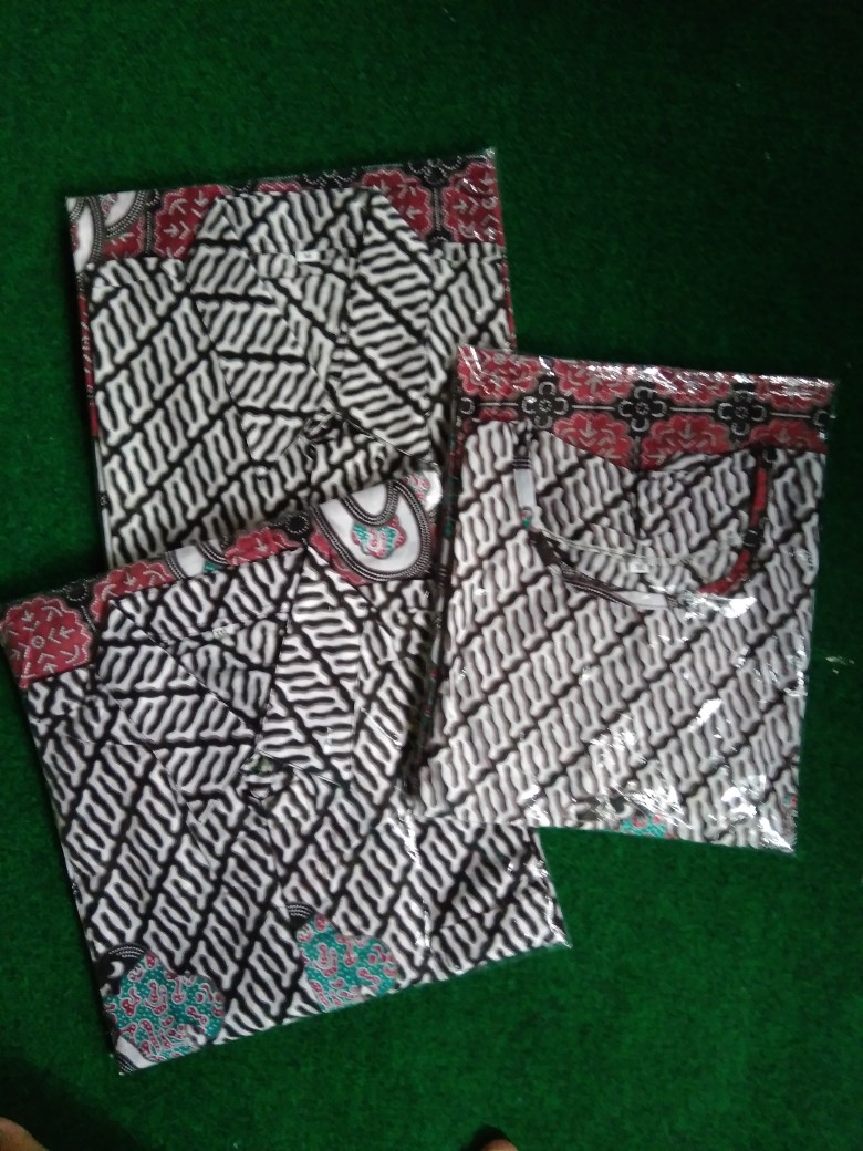 Batik Couple Keluarga Maura Sania Ruffle Ori Ndoro Jowi - Garansi Termurah Shopee - Standar & Jumbo