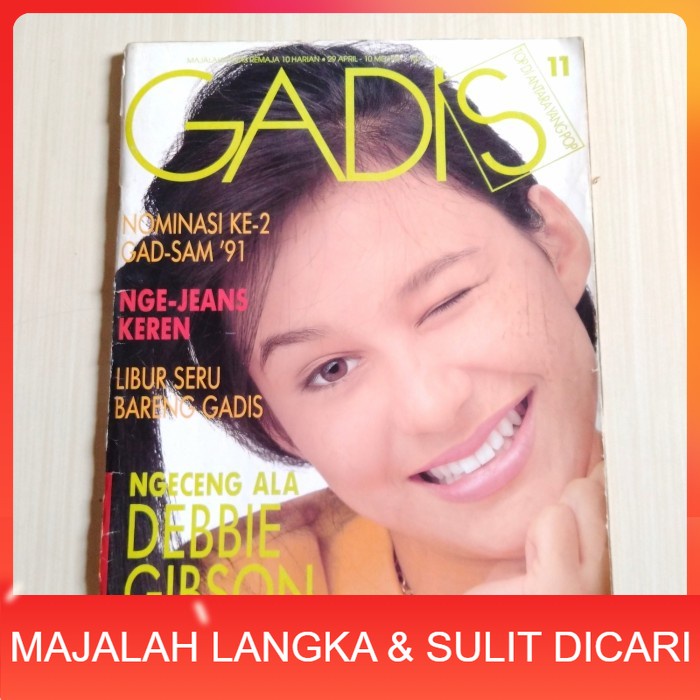 Majalah GADIS No.11 Apr 1991 IRINA (RARE ITEM) Langka