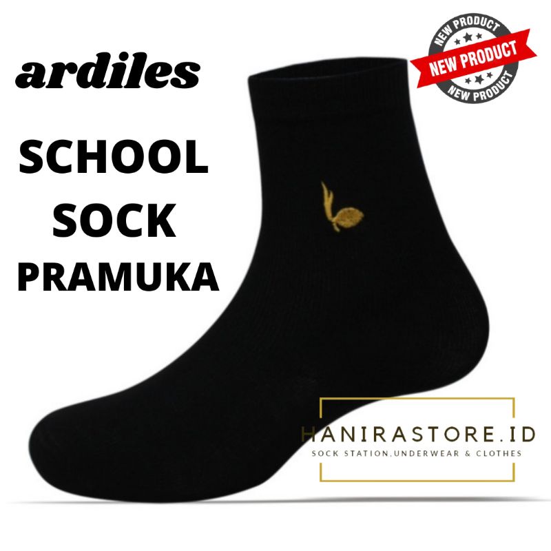 Ardiles School Sock Pramuka - Kaos Kaki Sekolah Anak Hitam Pramuka - SD -SMP - SMA