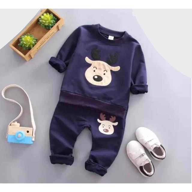 Baju setelan anak laki laki / cute doggy / kode B03