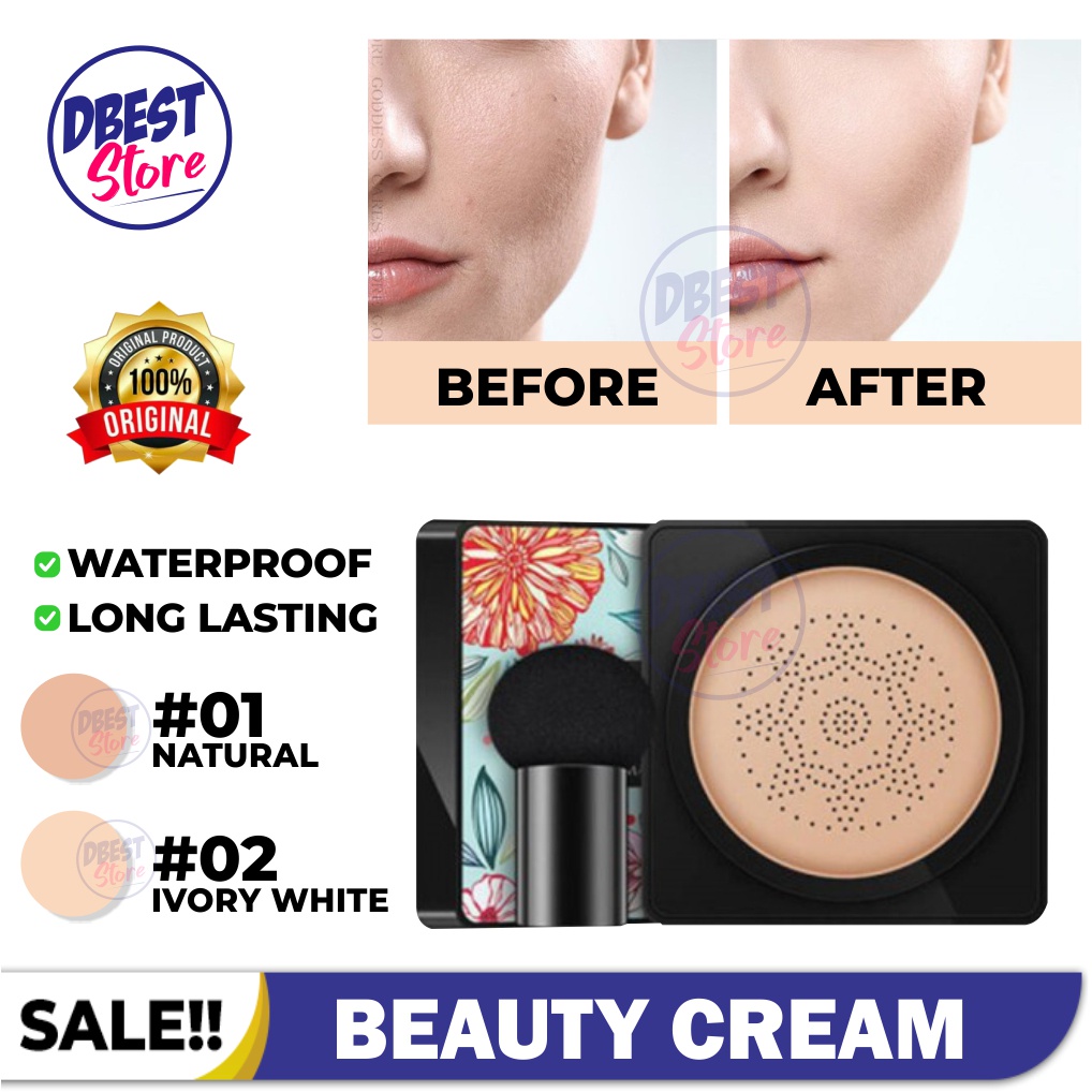 BAYAR DI TEMPAT - Lameila Waterproof Small Mushroom beauty BB CHUSION / Foundation Anti Air Tahan Lama