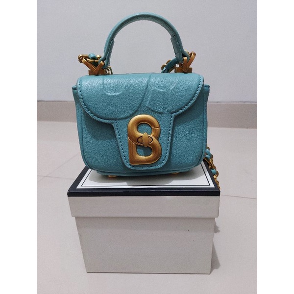 Buttonscarves Alma Flap Bag Micro-Turquoise