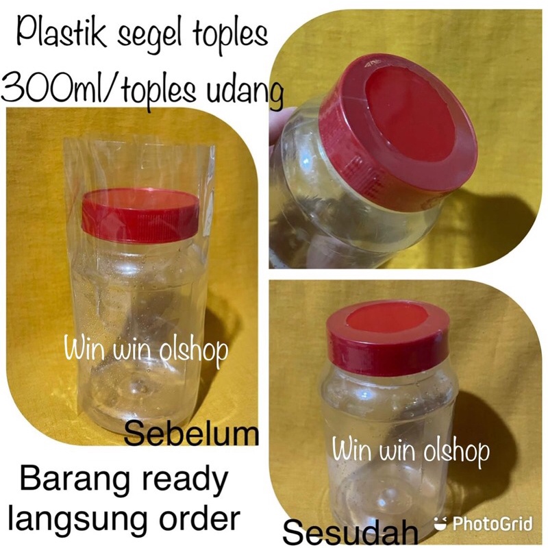 SEGEL PLASTIK BOTOL SAMBAL 300ML/PLASTIK SEGEL BOTOL 300ML/PLASTIK SEGEL BOTOL UDANG