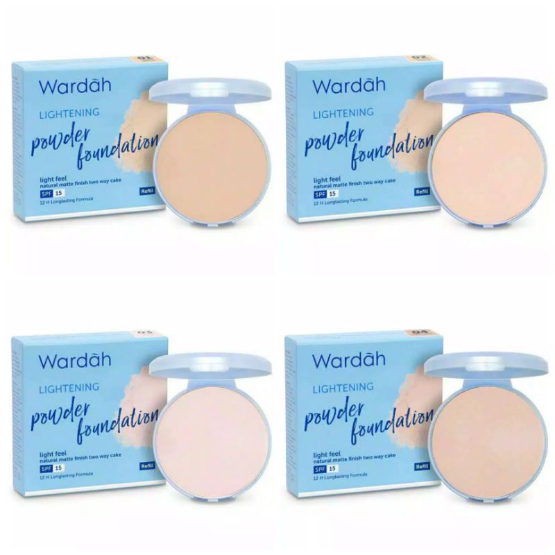 WARDAH  Lightening Powder Foundation SPF 15 /Two Way Cake/Bedak Wardah Refill