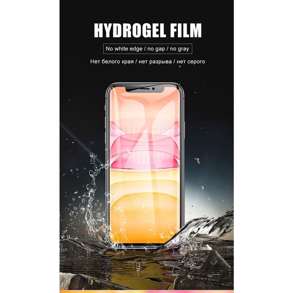 2pcs Film Pelindung Layar Hydrogel Untuk Iphone 7 8 Plus 6 6s Se 2 2020 12 11 Pro Max Mini X Xr Xs Max