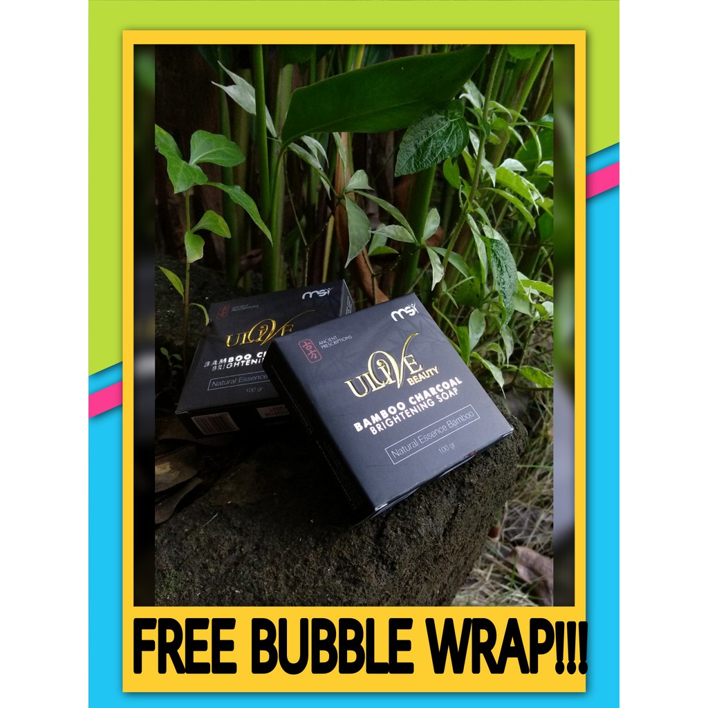SABUN BAMBU MSI 1 PCS UTUH ORIGINAL ULIVE BEAUTY BAMBOO CHARCOAL
