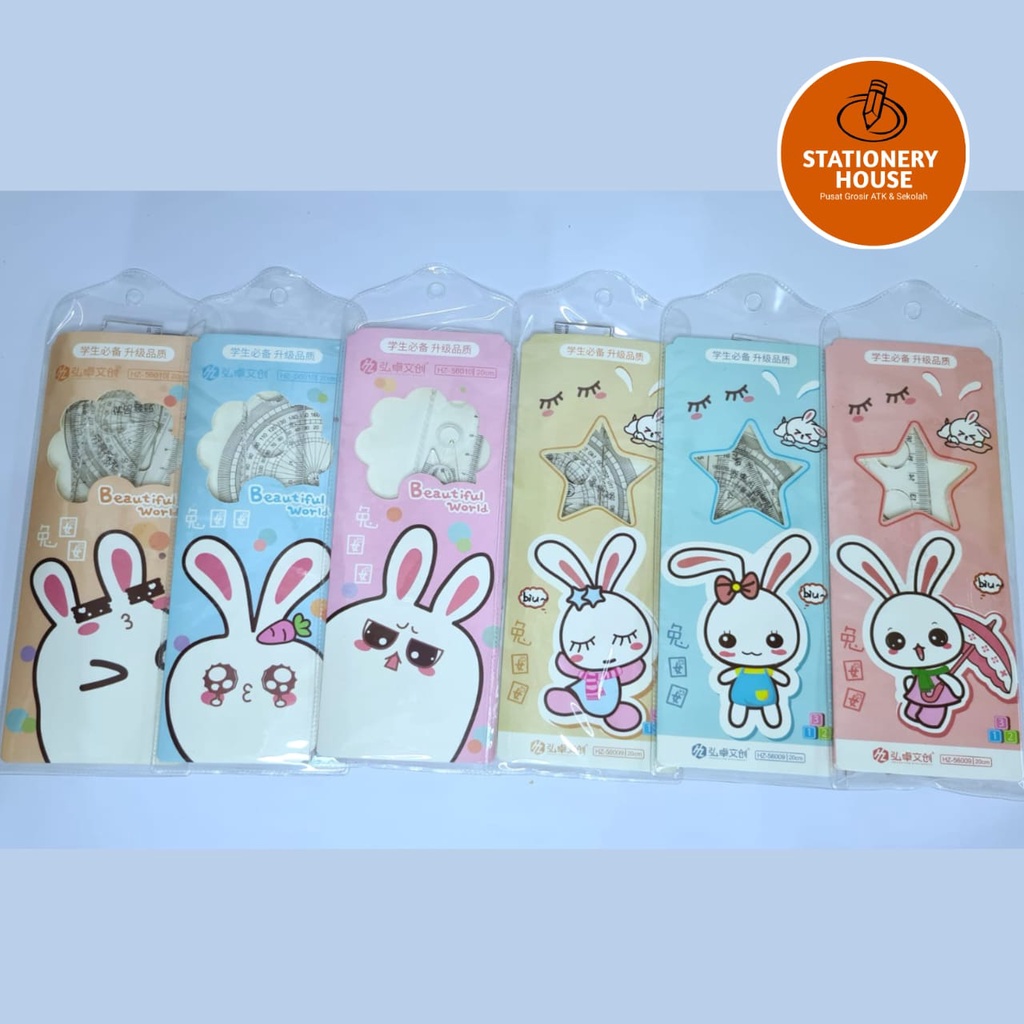 

(4 PCS) SATU SET Penggaris Karakter Lucu / Penggaris Karakter / Penggaris SET