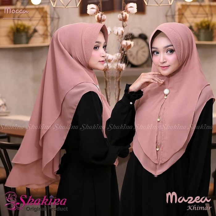 Fashion muslim jilbab hijab instan khimar mazea khimar syari pesta
