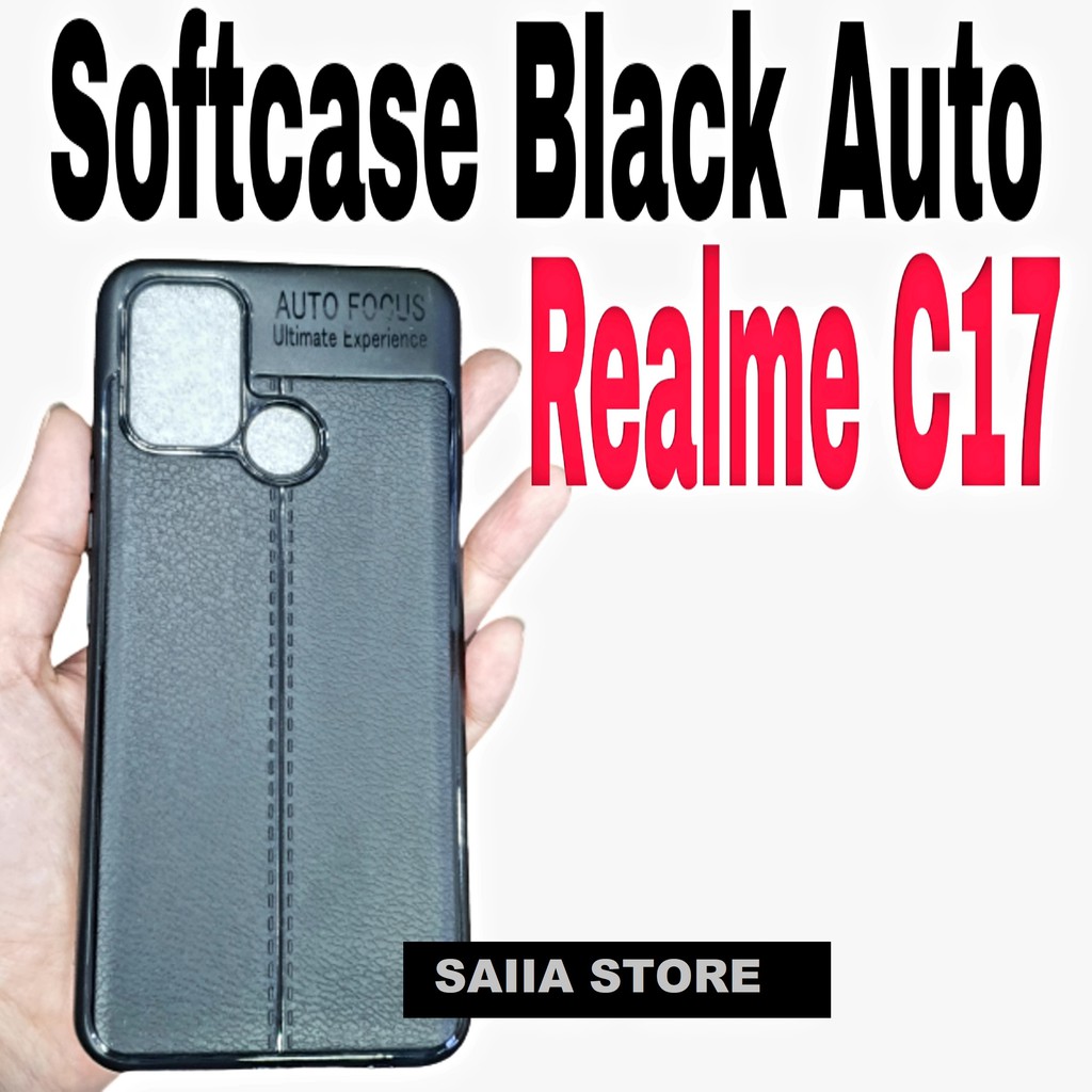 SAIIA STOR SOFTCASE BLACK REALME C17 / SILIKON REALME C17 / BLACK FOCUS REALME C17