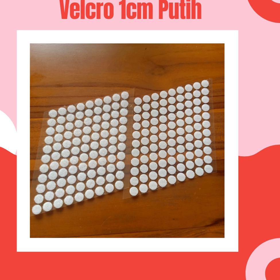 

H-ALI》 (☎》 TERMURAH!! 100pasang - 1cm velcro/perekat bulat double side sticker