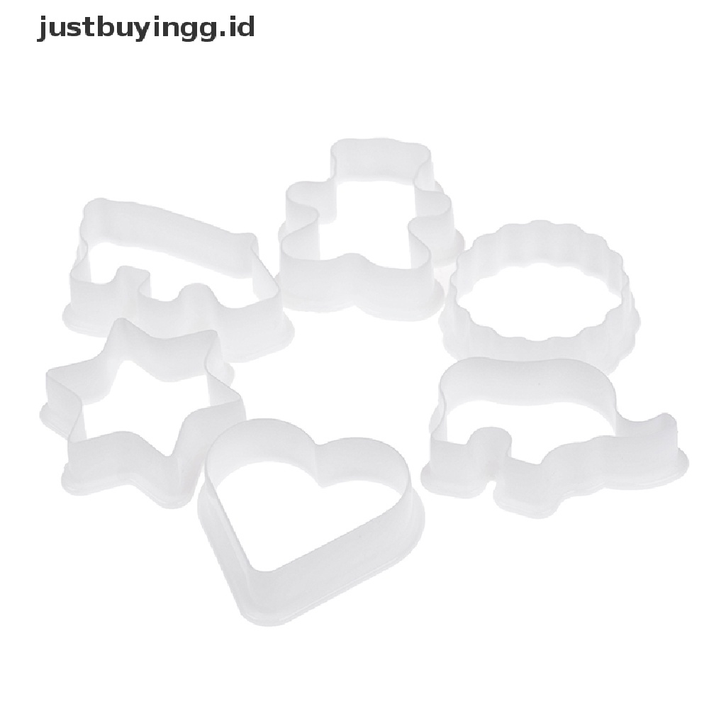 (Justbuyingg.Id) 6pcs Cetakan Kue / Biskuit / Fondant Bentuk Binatang Bahan Plastik