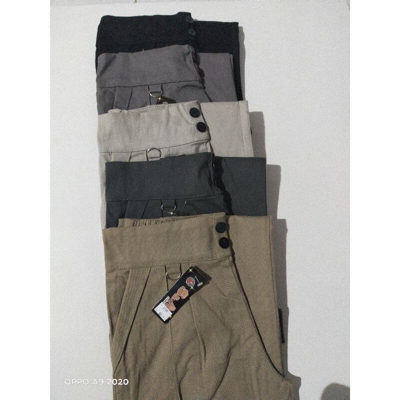 CELANA BAGGY PANTS BAHAN TEBAL MELAR TWILL STREET COMBED