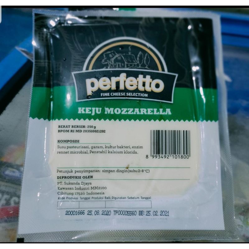 

Keju Mozzarella Perfetto 250 gr