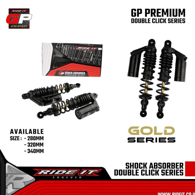 Shock GP Premium Gold Series Shock bebek GP Premium280 320 340 Ride IT
