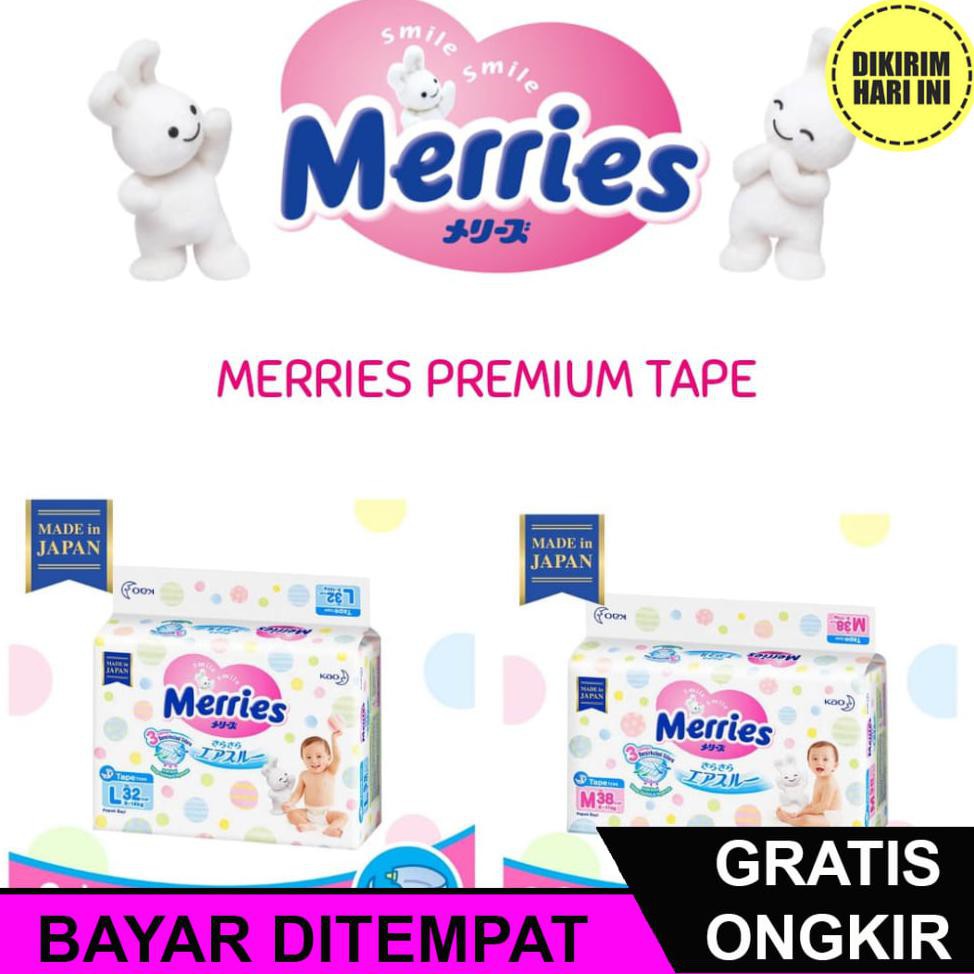 (BAYAR DITEMPAT) AD2620 MERRIES PREMIUM TAPE - M38 M 38 / L32 L 32
