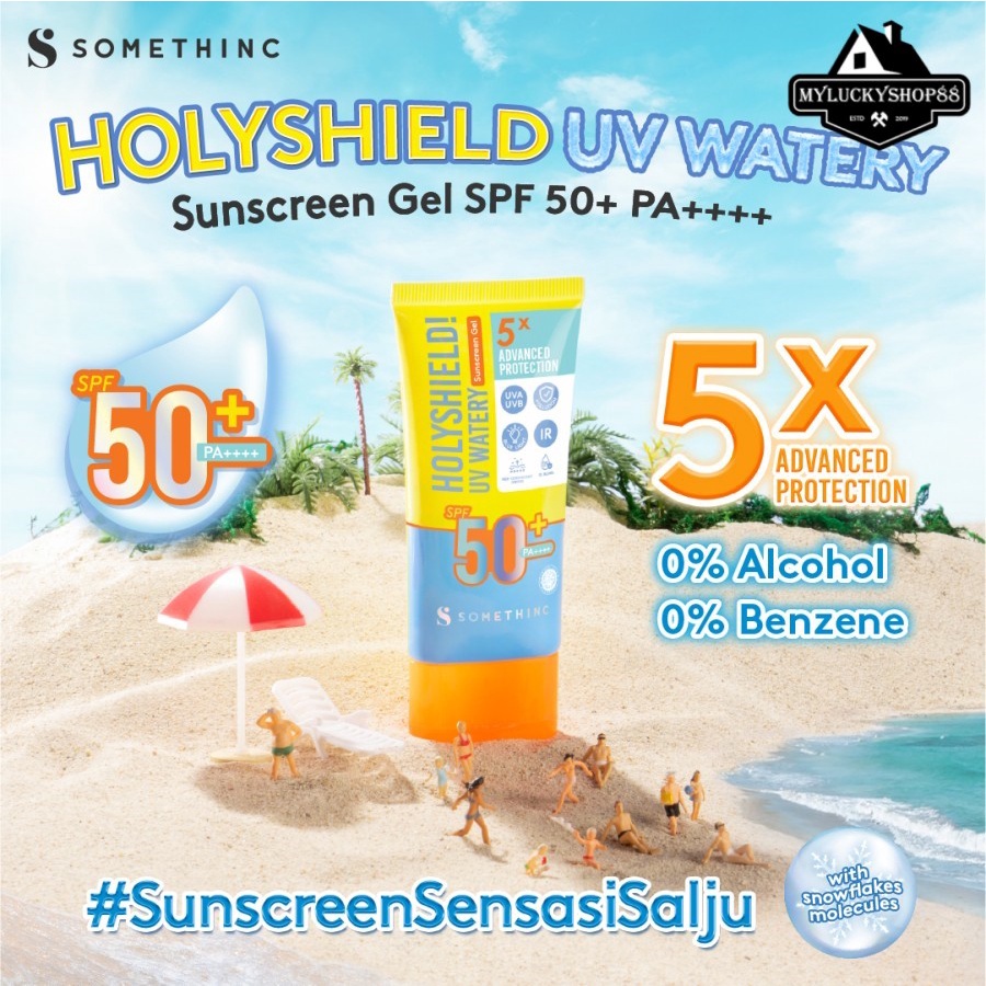 SOMETHINC Holyshield! UV Watery Sunscreen Gel SPF 50+ PA++++ 15gr 50gr