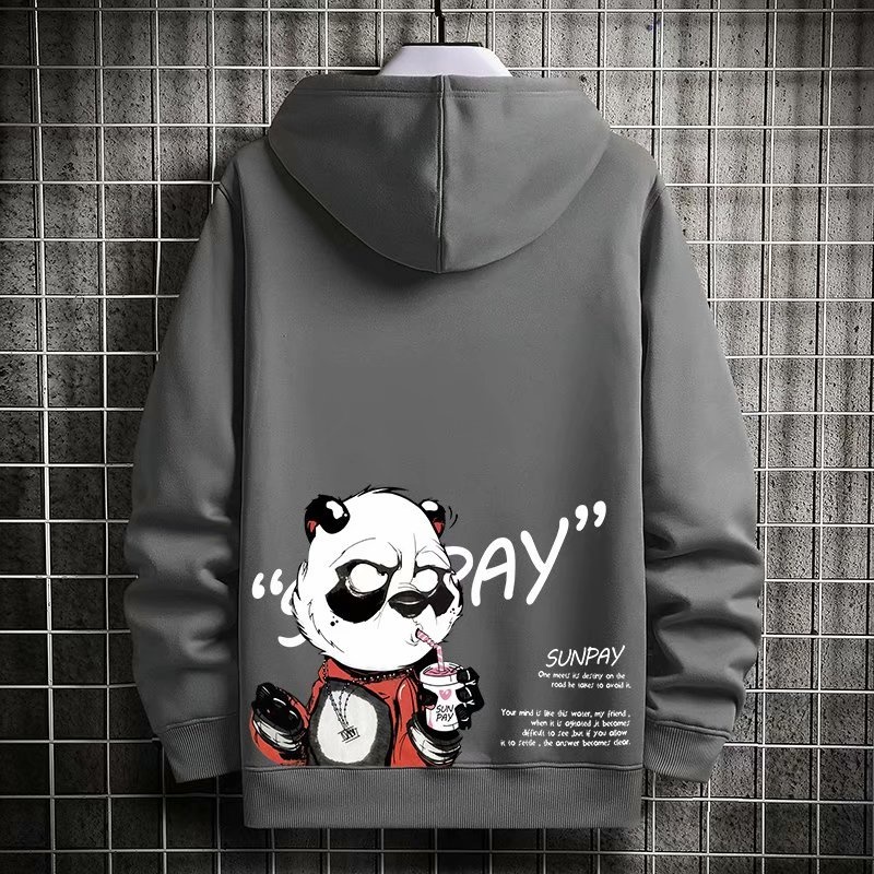 Sweater PANDA Oblong / Hoodie SUNPAY Jumper Pria Wanita Bahan Fleece Ukuran S M L XL XXL XXXL