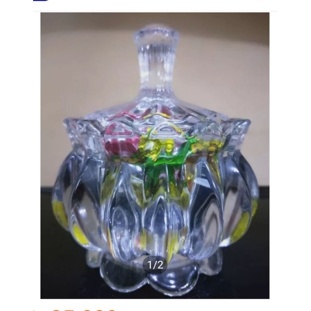 Candy pot kaca /Toples kaca Tempat Permen/Capodimonte