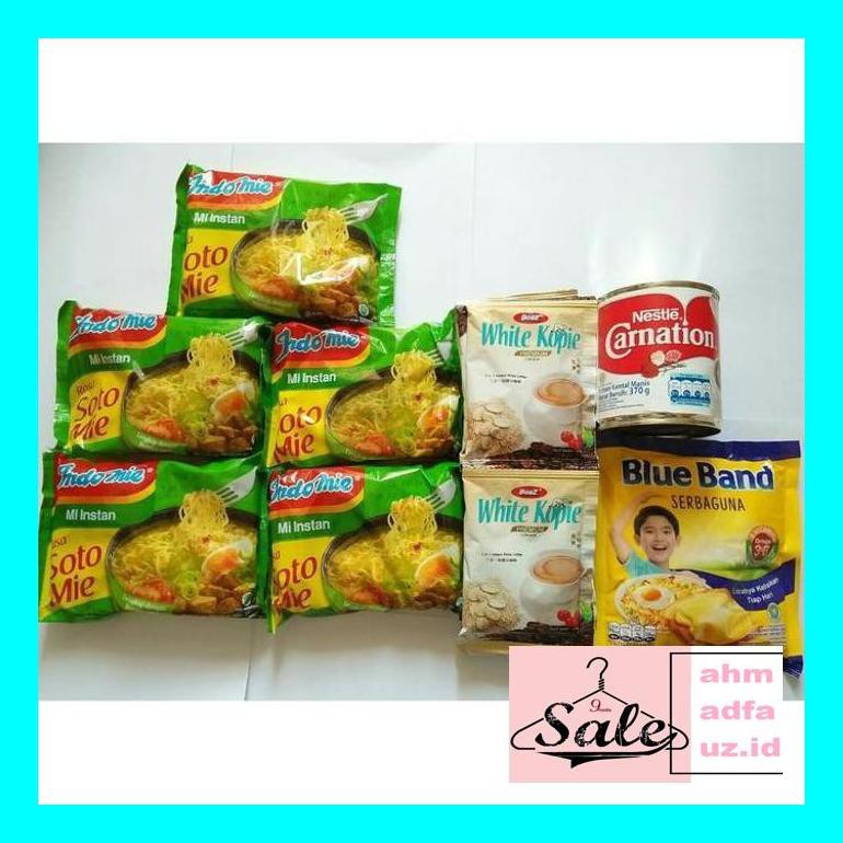 

Ah5Gils Paket 9 Mie Soto 5 Pcs,Boaz White Coffee 10'S 1,Carnation 1,Blueband 1 Fls4Ah7S