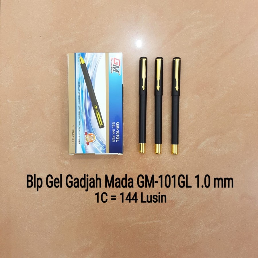 

Bolpen Gel / Gel Pen Gadjah Mada GM-101GL (1.0mm) (Harga Per Lsn = 12 buah)