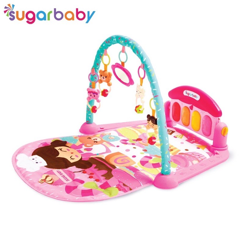 Sugar Baby / Premium Toys Piano Playmat MURAH Tikar Matras Alas Main Anak Bayi Makassar-Pink