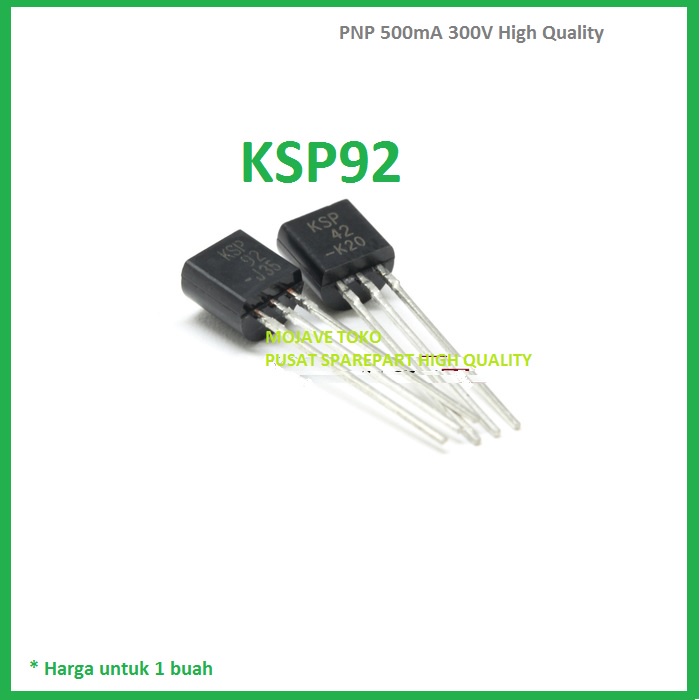KSP92 Transistor PNP 500mA 300V High Quality