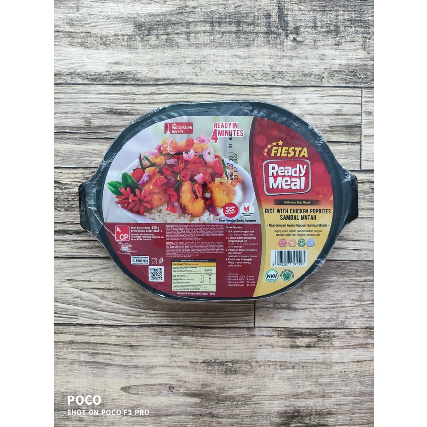 Fiesta Ready Meal Rice With Popbites Sambal Matah 320 gr