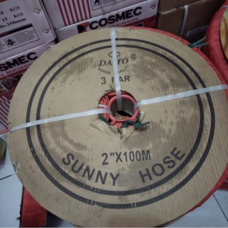 Selang terpal 2"(100meter) buang pompa air sawah irigasi/Sunny hose 2"(100meter)