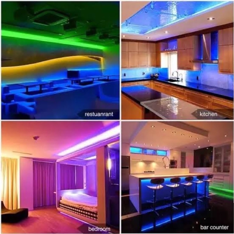 [5M]Lampu LED STRIP NEON RGB Warna Warni