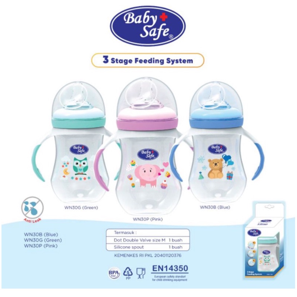 ❤ BELIA ❤ BABY SAFE Wide Neck Bottle 125 ml / 250 ml Botol susu bayi Milk Flow System 4oz 8oz 9oz WN001 / WN002 / WN04 / WN05 / WN06 / WN07 / WN08 / WN30