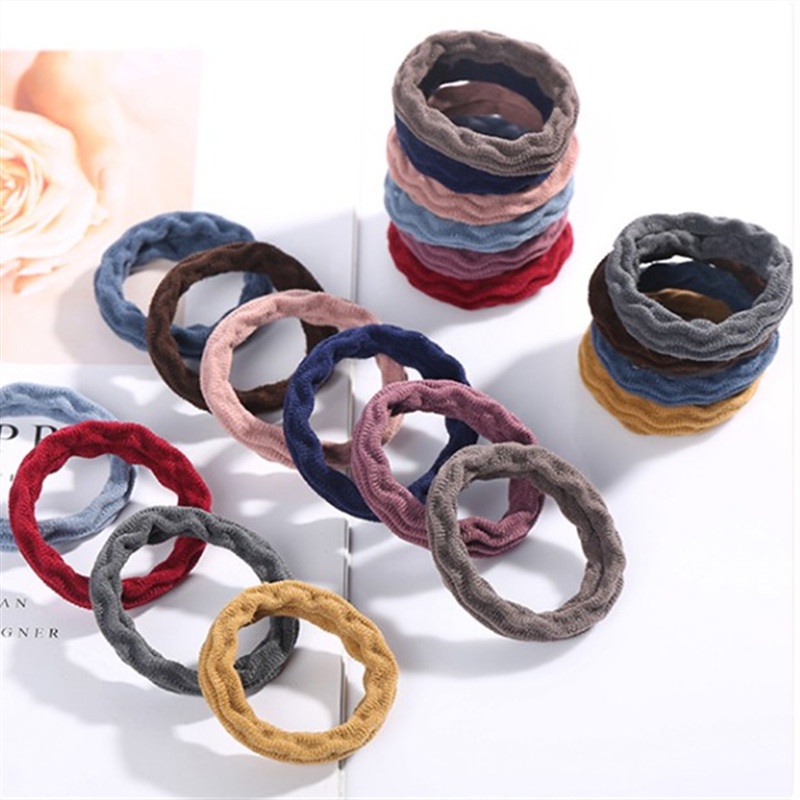 Ikat Rambut Elastis Wanita Isi 20 PCS No Box Fashion Wanita Korea MALLSHOPPING