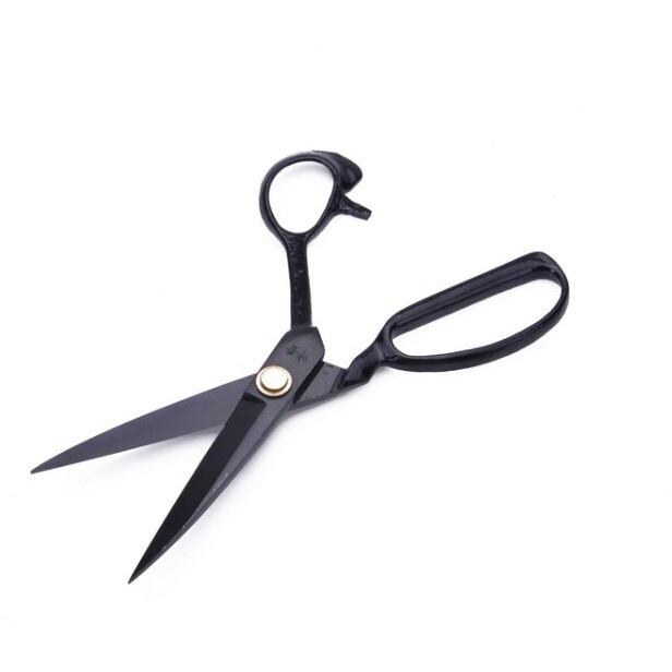 Gunting Kain Shuaipu 9&quot; Gunting Bahan Jahit Tailor Shears 9 inch Baja Hitam Tailoring Scissors