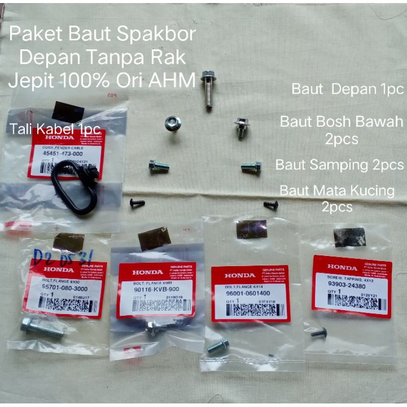 Paket Baut Spakbor Depan Grand Legenda100% Ori AHM Tanpa Rak Jepit