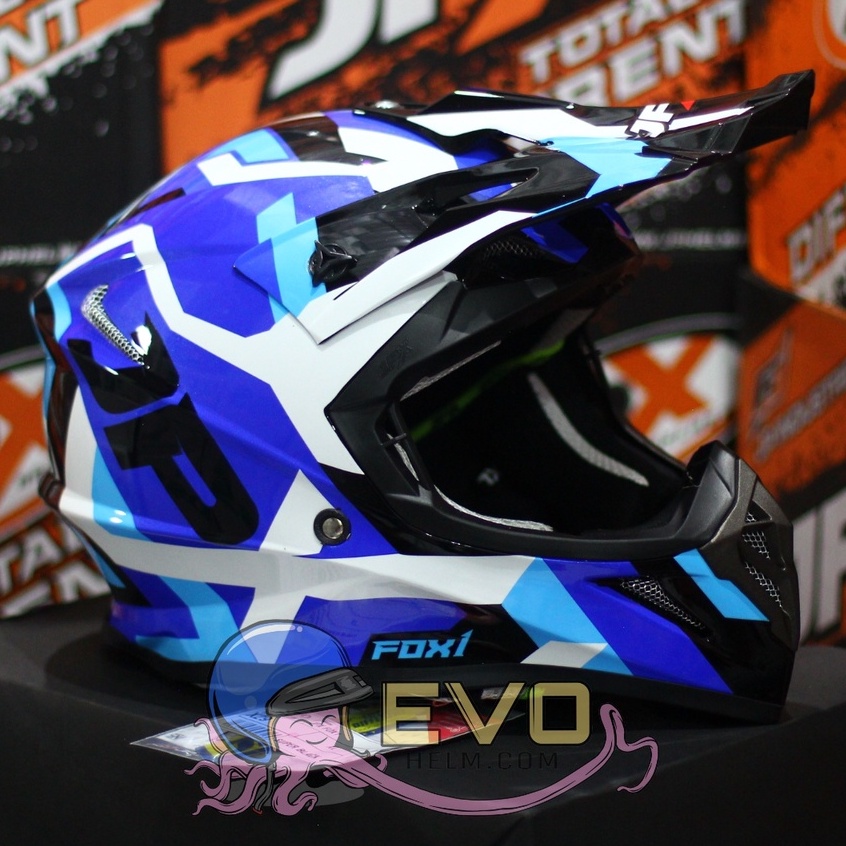 HELM JPX CROSS_FOX1 SERI X29 - SUPER BLACK + GOOGLE SNAIL (ONGKIR 2 KG) HELM JPX TERBARU