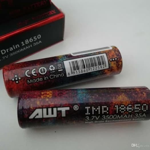 Baterai AWT 3500mah 3.7V 35A/Baterai Vape AWT