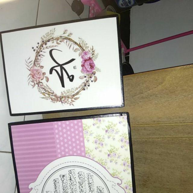 Kaligrafi Pink Lafadz Putih