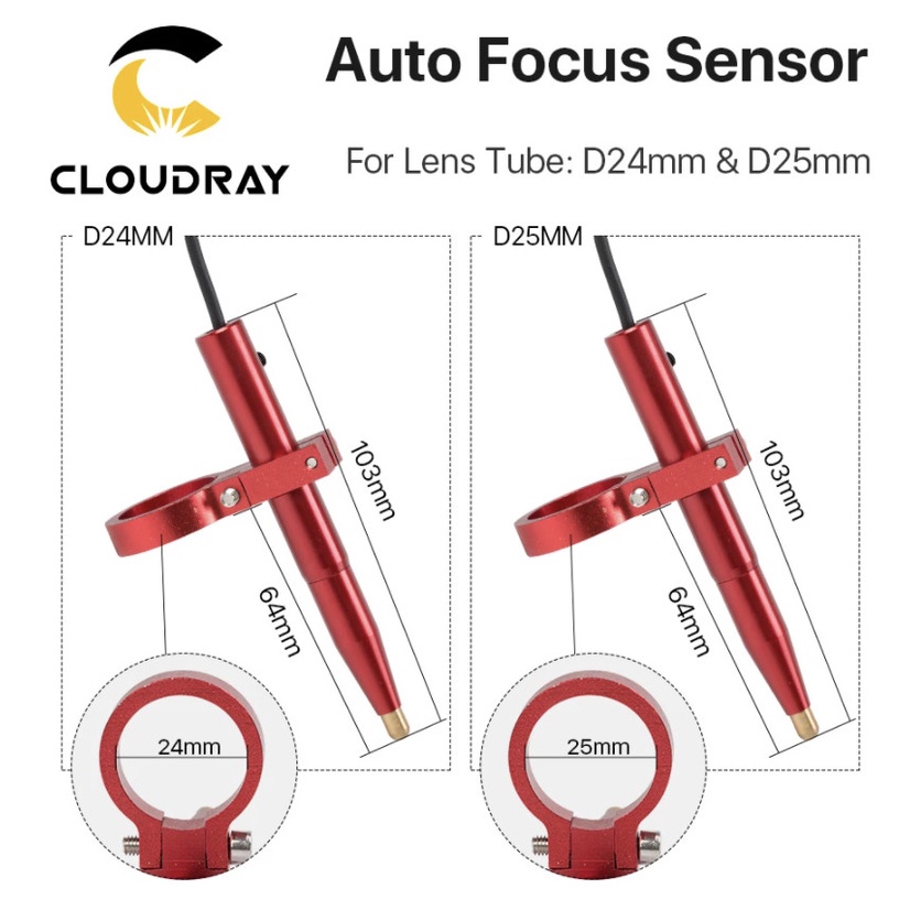 ZKLabs CO2 Laser Auto Focus Sensor untuk Leveling Tinggi Otomatis