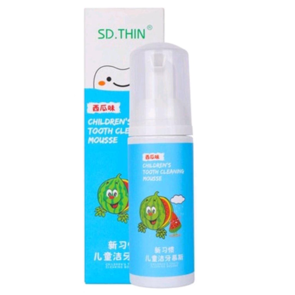 Sikat gigi silikon anak bentuk U tooth brush silikon anak and Toothpaste mousse//Pasta Gigi mousse