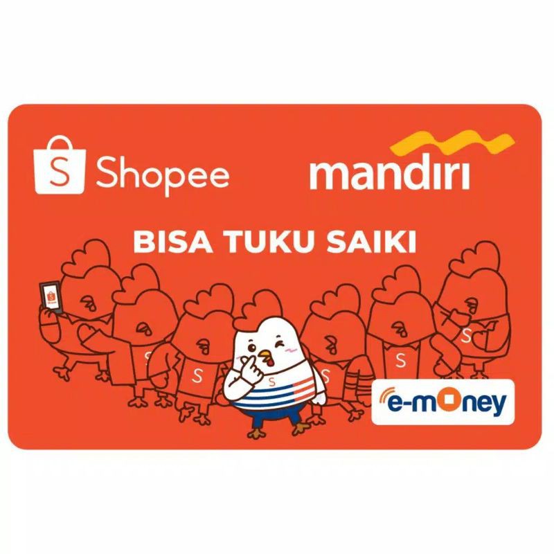 eMoney Card BISA TUKU SAIKI ORI /Like eTOLL Tapcash Flazz or Brizzi