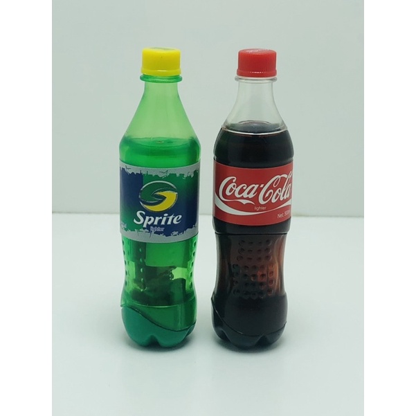 Korek Api Miniatur Botol Cola/Sprite Korek Api Unik