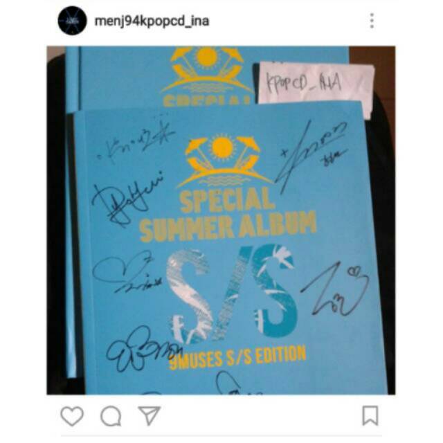 9muses S/S signed album. IG: Menj94kpopcd_ina