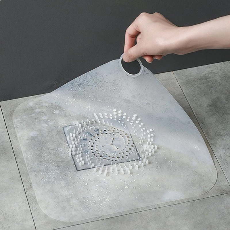 Silicone Large Anti Blocking Sink Floor Drain Pad With handle