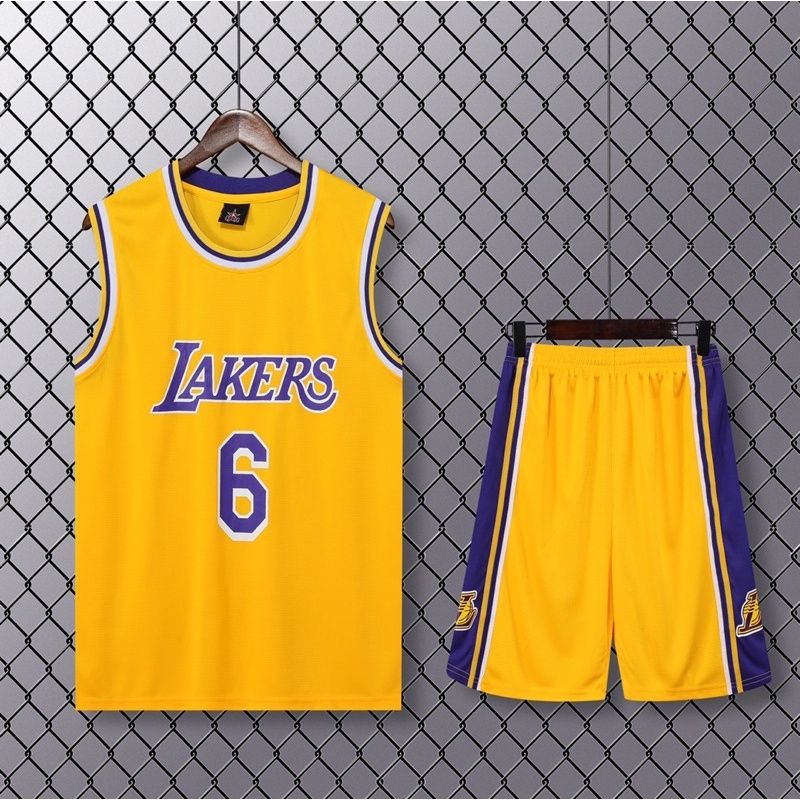 JERSEY BASKET GRADE ORIGINAL LAKERS JAMES 6
