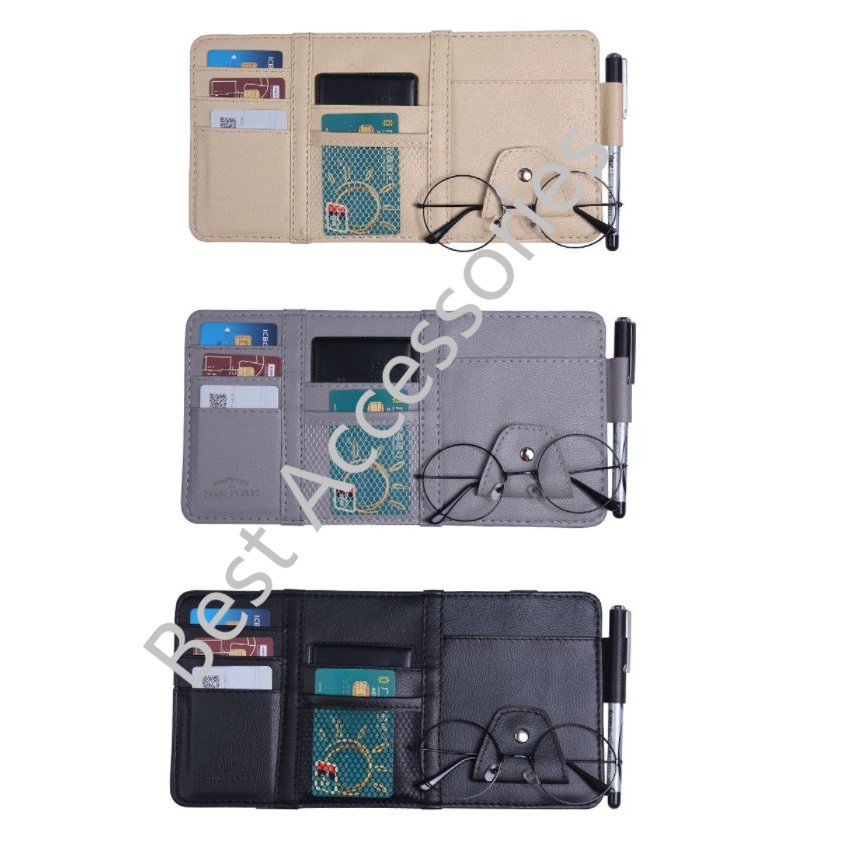 Sunvisor organizer kartu uang tiket mobil