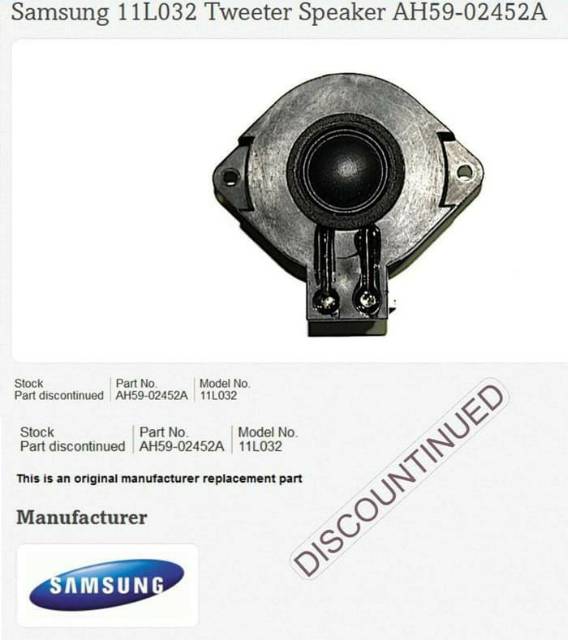 SPEAKER TWEETER ORIGINAL SAMSUNG UNTUK MASTERAN BURUNG