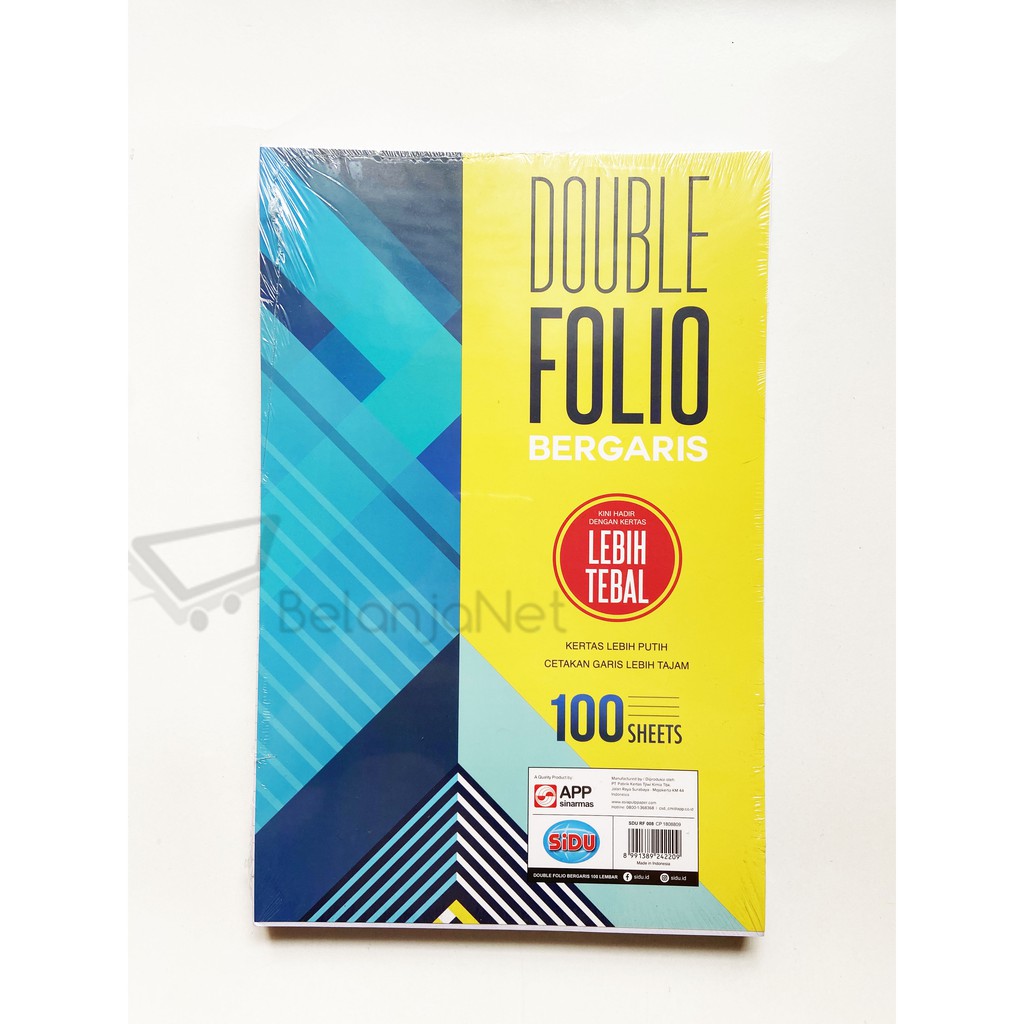 Kertas Double Folio Garis Sinar Dunia 100 Lembar