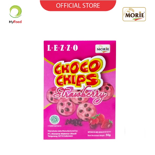 Morie Lezzo Choco chips Strawberry 50 gr