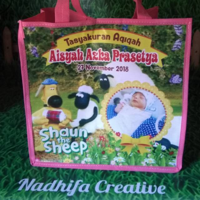 

Souvernir Tas Ulang Tahun / Tas Hajatan + foto Anak