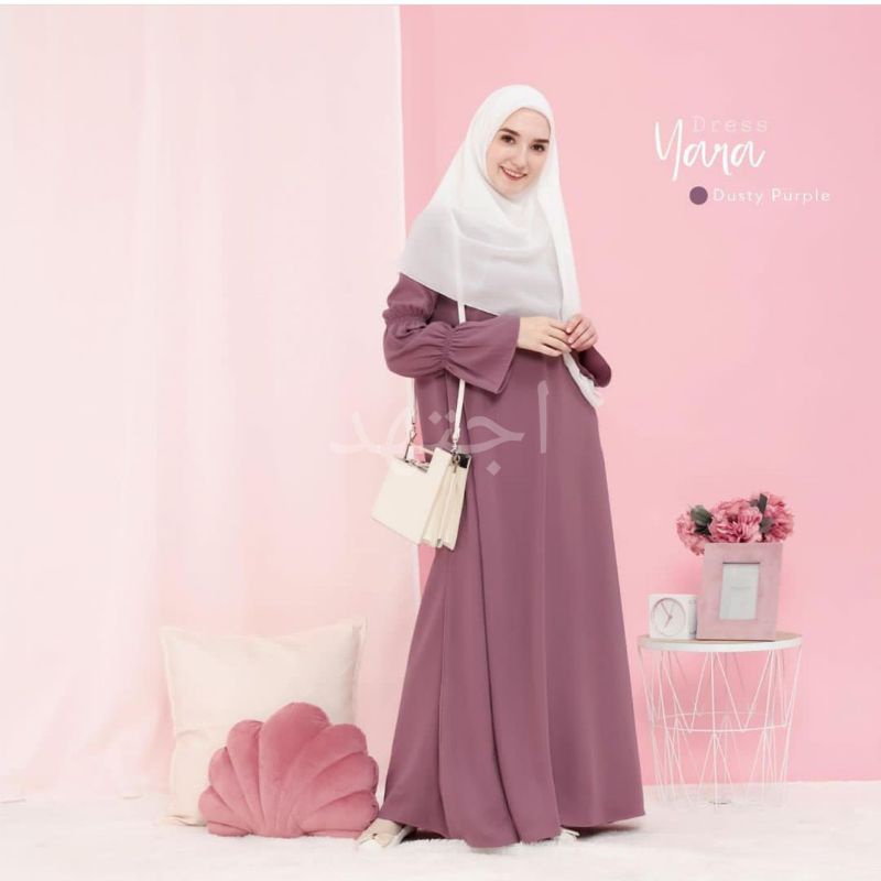 Dress gamis daily brand IJTIHAD bahan premium